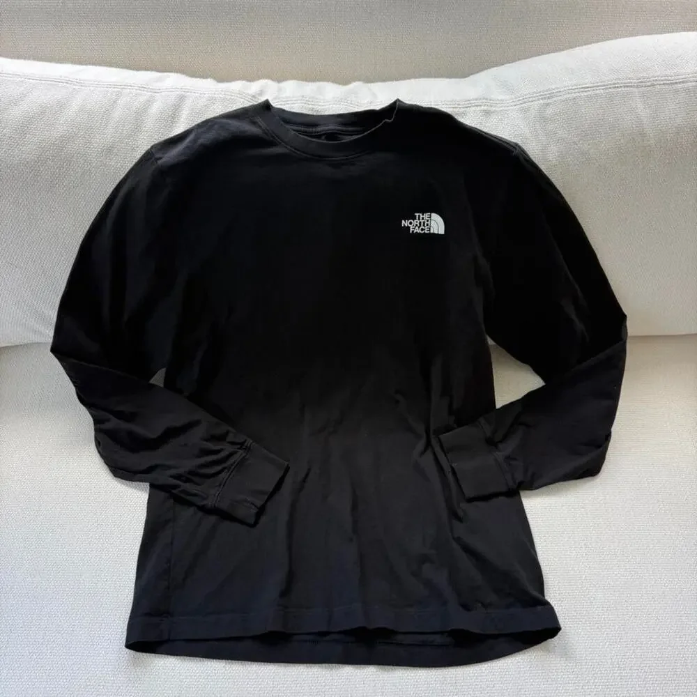 The north face black longsleve t